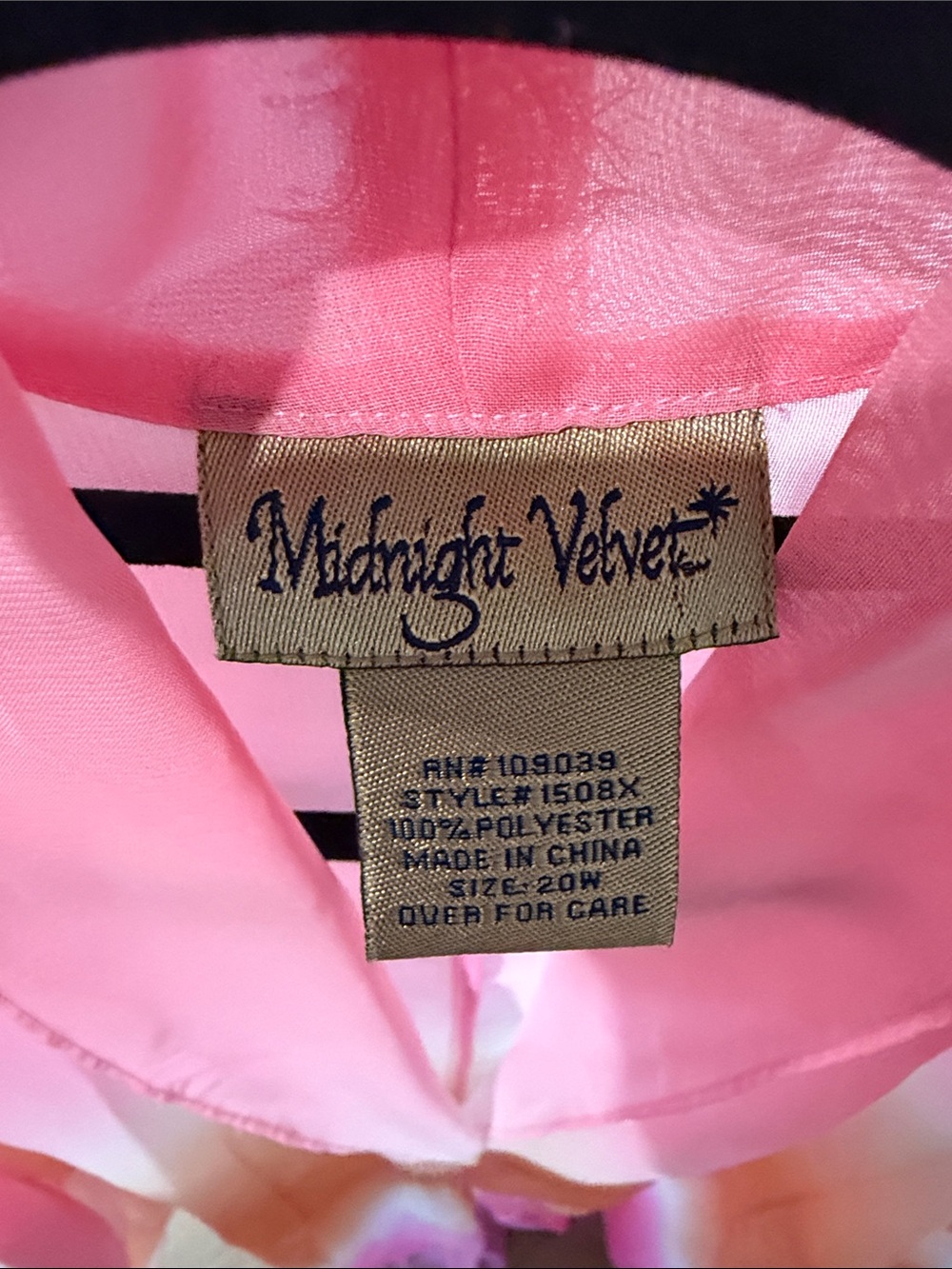 Midnight Velvet Ombre Pink Orange Sheer Duster - Picture 2 of 4